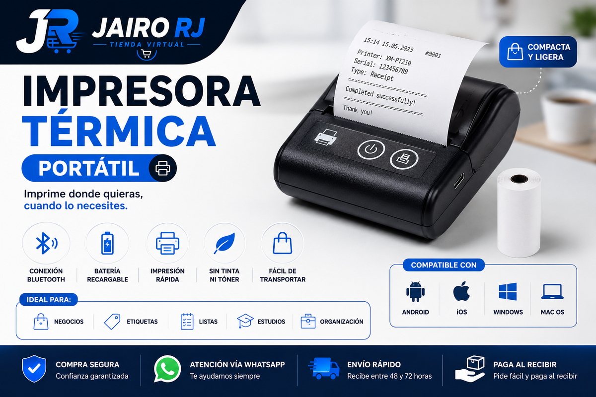 IMPRESORA TÉRMICA PORTÁTIL