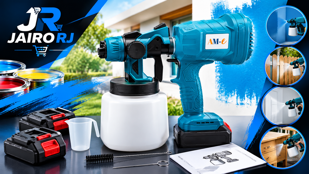 PULVERIZADOR DE PINTURA INALÁMBRICO – KIT COMPLETO