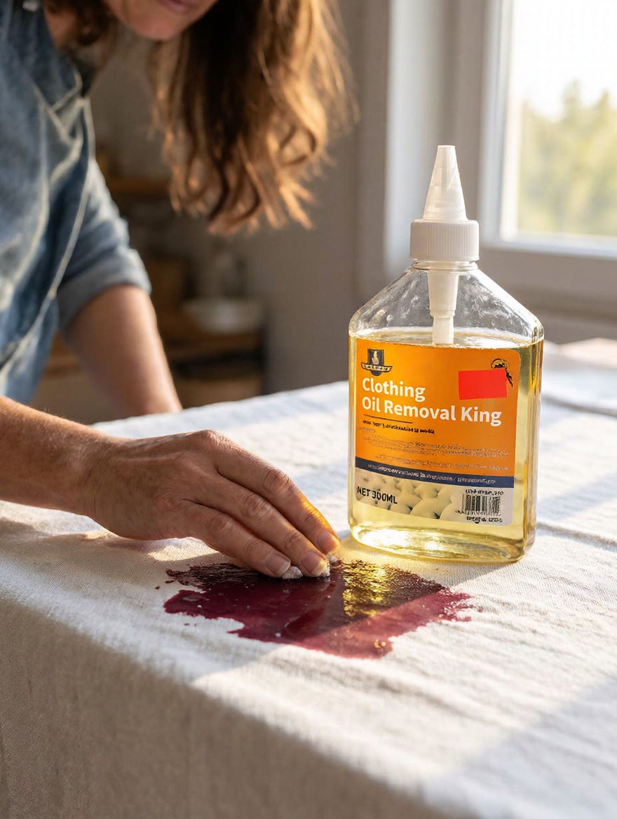 REMOVEDOR DE MANCHAS Y ACEITE PARA ROPA