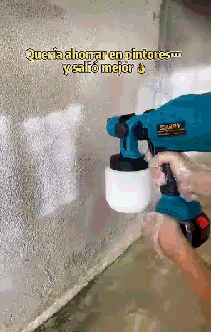 PISTOLA DE PINTURA INALÁMBRICA 21V – 800W Y 800 ML