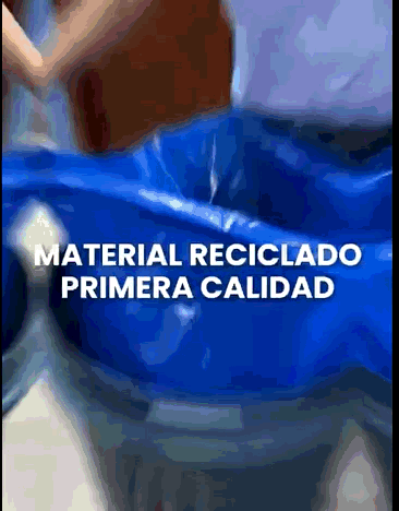 BOLSA GRANDE AZUL DE PLASTICO PAQUETE X 100 UND