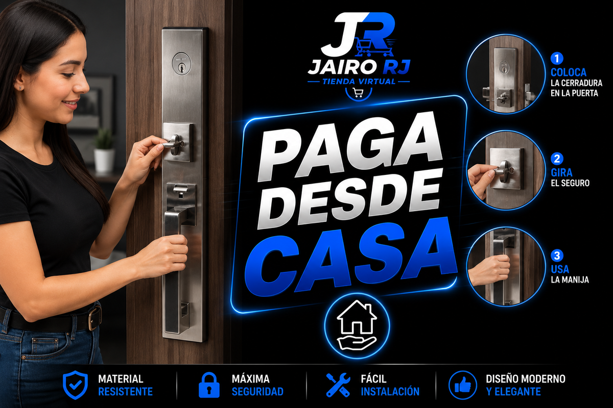 CERRADURA DE PUERTA CON MANIJA