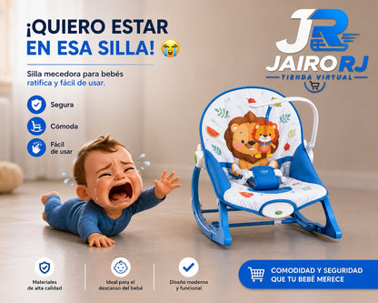 SILLA MECEDORA BABY AZUL (4 UND X CAJA)