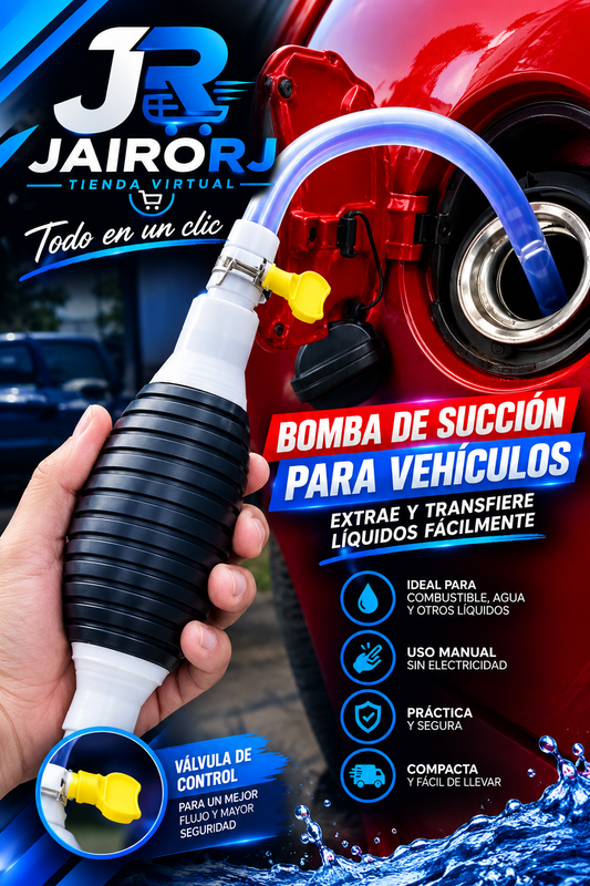 BOMBA DE SUCCIÓN PARA VEHÍCULOS