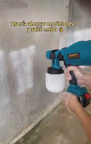 PISTOLA DE PINTURA INALÁMBRICA 21V – 800W Y 800 ML